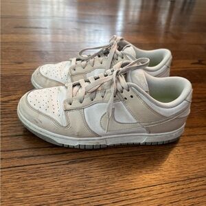 Nike Dunks in Light Beige and White